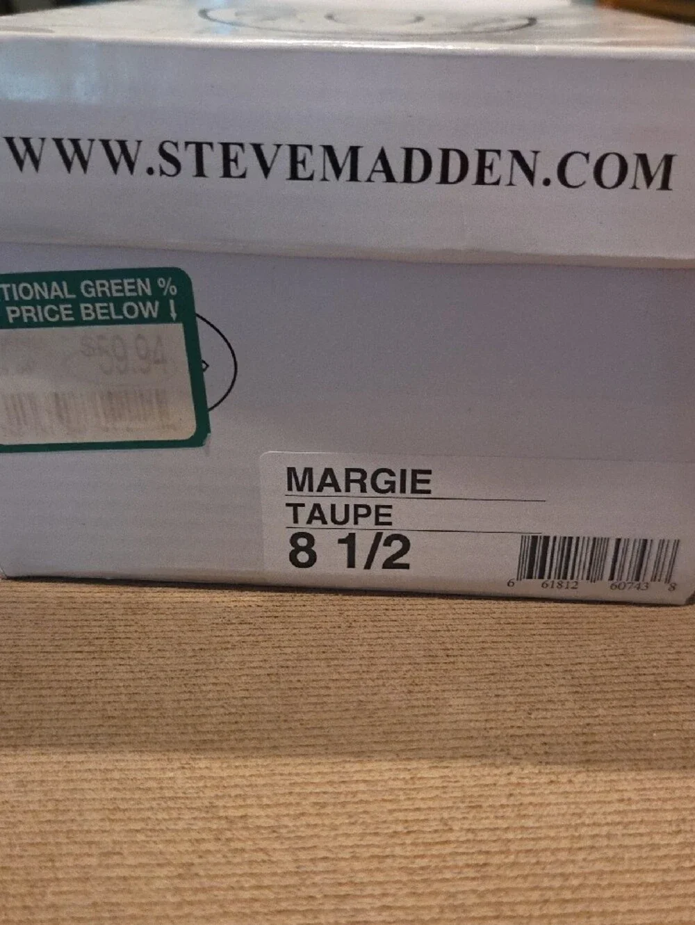 Steve Madden Velvet Ankle-Strap Heels in Taupe Size 8.5M - Picture 10 of 11